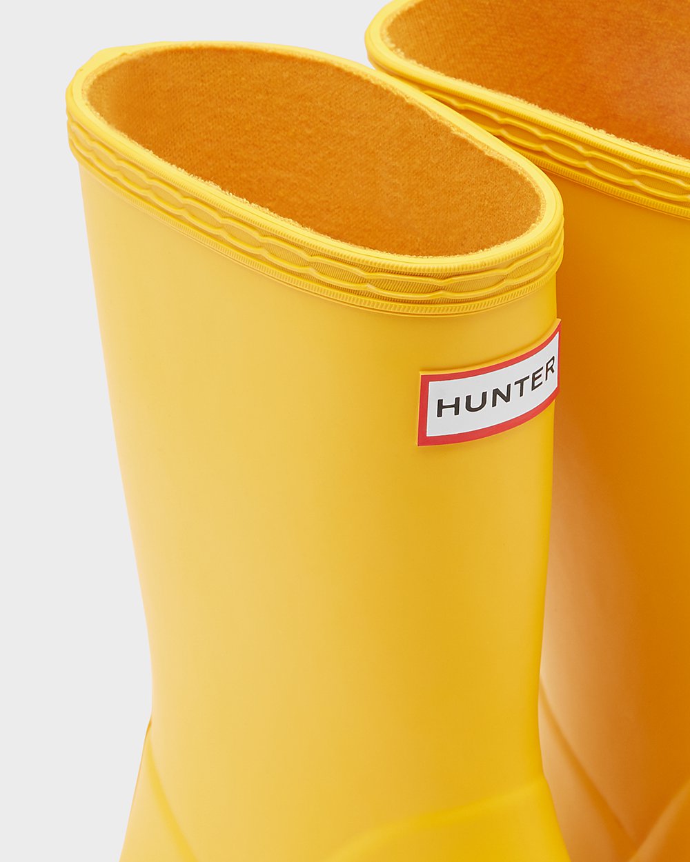 Hunter Original First Classic Rain Boots - Sale Online Kids Yellow - ZORIHU867